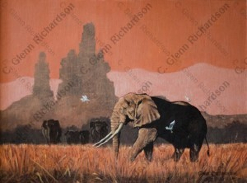 Artwork by C. Glenn Richardson - <b>12 • Serengetti</b><br /><Oil on Canvas<br />(