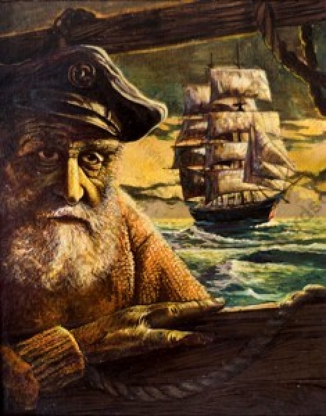 Artwork by C. Glenn Richardson - <b>15 • Captain George</b><br />Oil on Canvas<br />(16